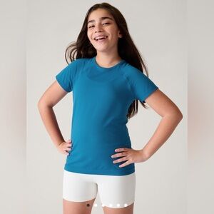 Brand New with Tags! Power Up Seamless Regular Length Tee in Dark Lapis Blue